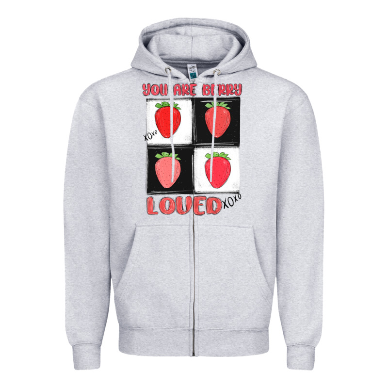 You Are Berry Loved Zipper Hoodie by MaliasSmallBusiness | Teevron