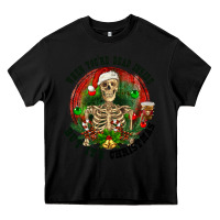 Black When you're dead inside but it's christmas Heavy Core Tee - RanaPortraitStore