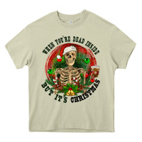 Mossy When you're dead inside but it's christmas Heavy Core Tee - RanaPortraitStore