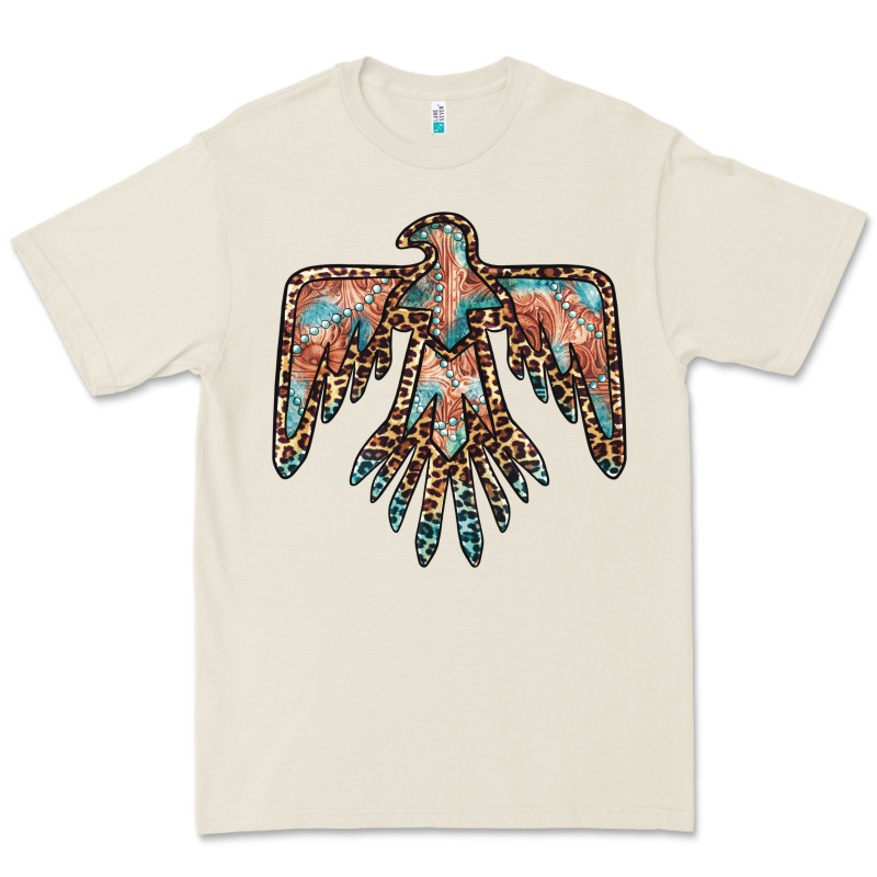 Thunderbird Leopard Leather Premium Tee by BarkalooDesign | Teevron