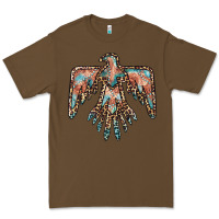 Cacao thunderbird leopard leather Premium Tee - BarkalooDesign