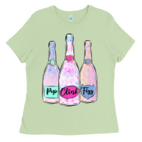 Matcha pop clink fizz champagne bubbly Ladies Tee - MaliasSmallBusiness