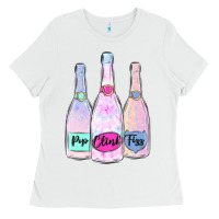 White pop clink fizz champagne bubbly Ladies Tee - MaliasSmallBusiness