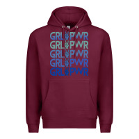 Burgundy Girl Power Peace Premium Hoodie - Bettercallsaul