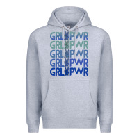 Heather Grey Girl Power Peace Premium Hoodie - Bettercallsaul