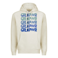 Oatmeal Heather Girl Power Peace Premium Hoodie - Bettercallsaul