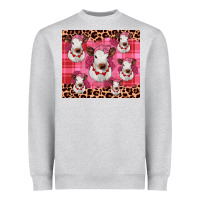 Heather Grey calf valentines tumbler Heavyweight Sweatshirt - JahusDesignShop