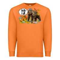 Carrot Hello Fall Brown Bear Premium Sweatshirt - LillyAllenDesigns