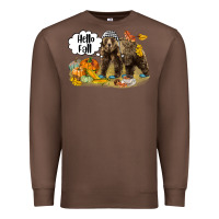 Chestnut Hello Fall Brown Bear Premium Sweatshirt - LillyAllenDesigns