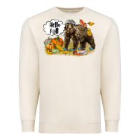 Sandshell Hello Fall Brown Bear Premium Sweatshirt - LillyAllenDesigns