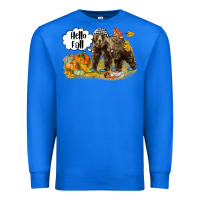 True Royal Hello Fall Brown Bear Premium Sweatshirt - LillyAllenDesigns