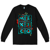 Black mexico with roses Long Sleeve Tee - Jasminsmagicworld