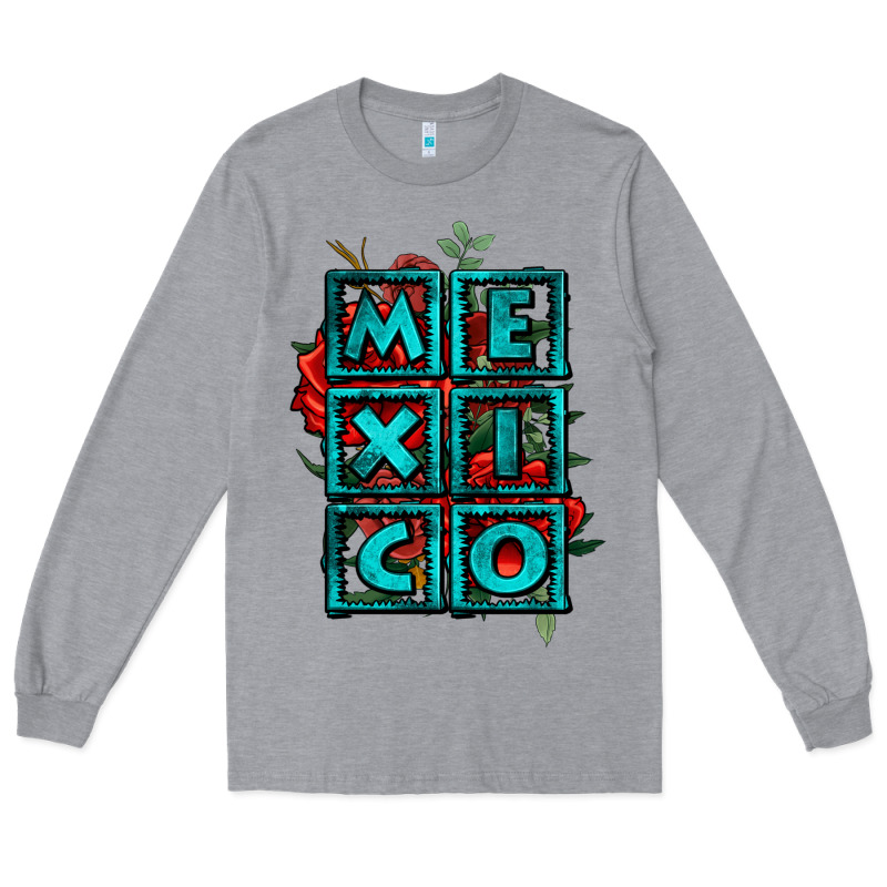 Mexico With Roses Long Sleeve Tee by Jasminsmagicworld | Teevron