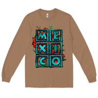 Toasted Coconut mexico with roses Long Sleeve Tee - Jasminsmagicworld