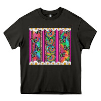 Asphalt tie dye hearts and butterfly with flowers Heavy Core Tee - Artiststas