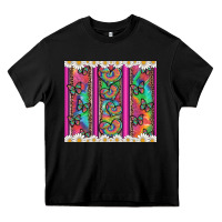 Tie Dye Hearts And Butterfly With Flowers Heavy Core Tee | Teevron