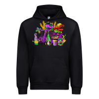 Black mardi gras gnome truck Urban Hoodie - CowGirlArtShop