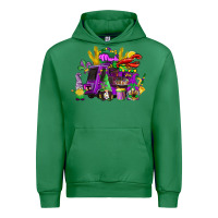 Emerald mardi gras gnome truck Urban Hoodie - CowGirlArtShop