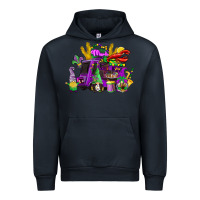 Navy mardi gras gnome truck Urban Hoodie - CowGirlArtShop