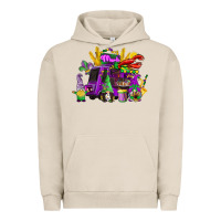 Pigment French Oak mardi gras gnome truck Urban Hoodie - CowGirlArtShop