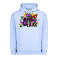 Pigment Grape Ice mardi gras gnome truck Urban Hoodie - CowGirlArtShop