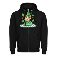Black may the luck of the irish be with you Zipper Hoodie - MaliasSmallBusiness