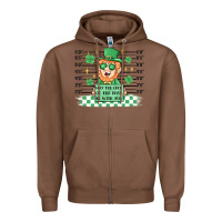 Chestnut may the luck of the irish be with you Zipper Hoodie - MaliasSmallBusiness