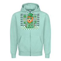 Seafoam may the luck of the irish be with you Zipper Hoodie - MaliasSmallBusiness