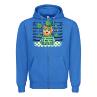 True Royal may the luck of the irish be with you Zipper Hoodie - MaliasSmallBusiness