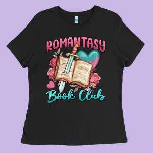 Romantasy Book Club Ladies Tee Designed By Maliassmallbusiness