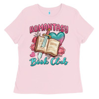 Bubblegum Pink romantasy book club Ladies Tee - MaliasSmallBusiness