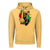 Vintage Mustard free ish since 1865 black man Vintage Hoodie - HRA Design Shop