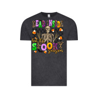 Vintage Black dead inside but its spooky season Vintage Tee - AdoDesignShop