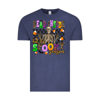 Vintage Denim dead inside but its spooky season Vintage Tee - AdoDesignShop