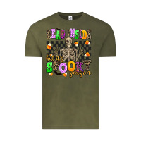 Vintage Olive dead inside but its spooky season Vintage Tee - AdoDesignShop
