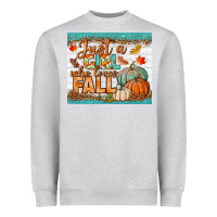 Heather Grey Just A Girl Who Loves Fall Mousepad Heavyweight Sweatshirt - BundleAndBundleShop