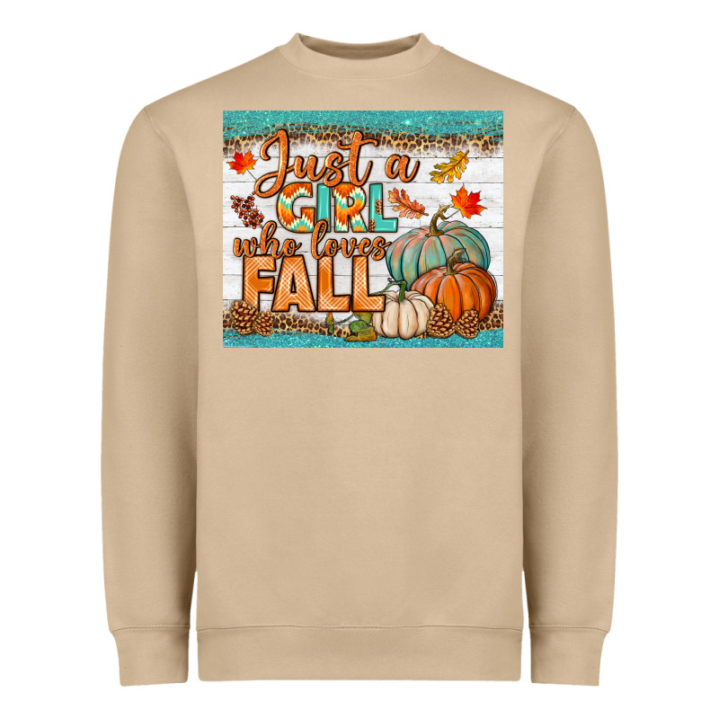Just A Girl Who Loves Fall Mousepad Heavyweight Sweatshirt by BundleAndBundleShop | Teevron