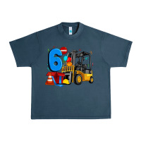 Midnight Navy forklift birthday six Urban Heavy Tee - Artiststas