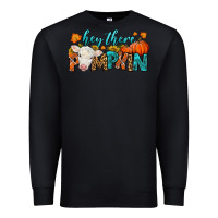 Black Western Hey There Pumpkin Premium Sweatshirt - LillyAllenDesigns
