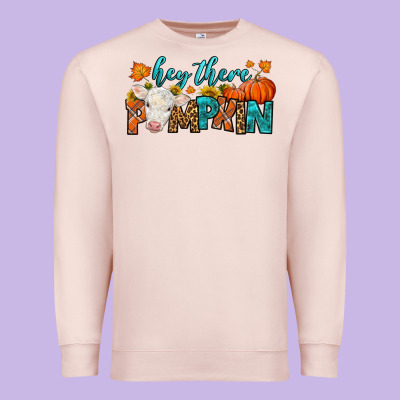Western Hey There Pumpkin Premium Sweatshirt Designed By Lillyallendesigns