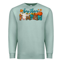 Seafoam Western Hey There Pumpkin Premium Sweatshirt - LillyAllenDesigns