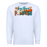 White Western Hey There Pumpkin Premium Sweatshirt - LillyAllenDesigns