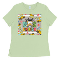 Matcha school bus driver Ladies Tee - MaliasSmallBusiness