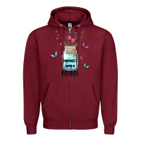 Burgundy mama preview costom name Zipper Hoodie - MaliasSmallBusiness