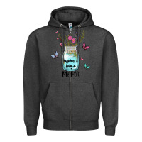 Charcoal Heather mama preview costom name Zipper Hoodie - MaliasSmallBusiness