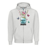 Dove Grey mama preview costom name Zipper Hoodie - MaliasSmallBusiness