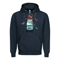 Navy mama preview costom name Zipper Hoodie - MaliasSmallBusiness