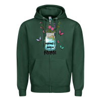 Sports Green mama preview costom name Zipper Hoodie - MaliasSmallBusiness
