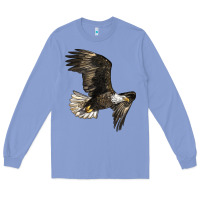 Colony Blue White Headed Eagle Long Sleeve Tee - LillyAllenDesigns