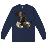 Navy White Headed Eagle Long Sleeve Tee - LillyAllenDesigns